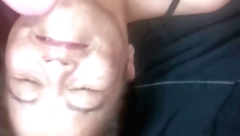 Mature face painted in hd from an amateur porn clip