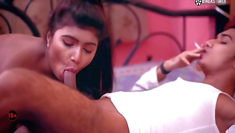 Hot brunette with natural boobs and a nice ass is an amazing girl