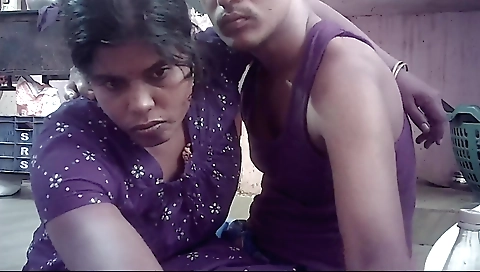 Indian girl with natural tits makes out with her boyfriend