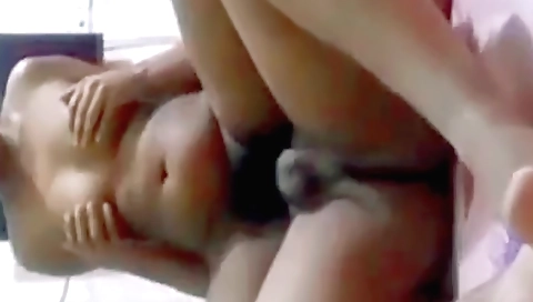 Brunette girl has sex on the webcam while rubbing her pussy