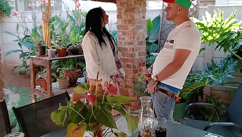 Indian amateur girl does a hot masturbation with two dicks