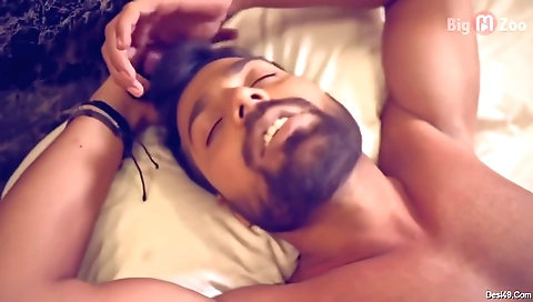 Horny brunette in red lingerie and sexy heels in hostel 1