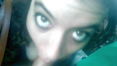 Slut in white dress in my private bus in an undercover scene