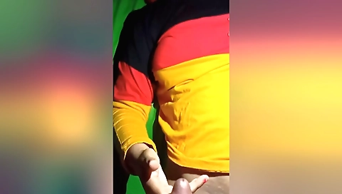 Sex with younger sister-in-law in the kitchen (amateur handjob)