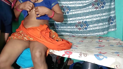 Indian wife gets a creampie and a big dick in her ass