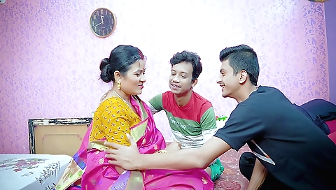 Desi Stepmother Hardcore Rough Sex With Her Two Stepson Full Movie