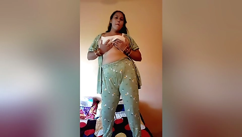 Puja baby dances on the floor showing off her tight body