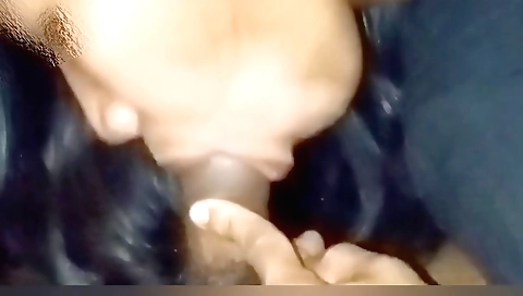 Indian stepsis sucking and licking her stepbrother's cock