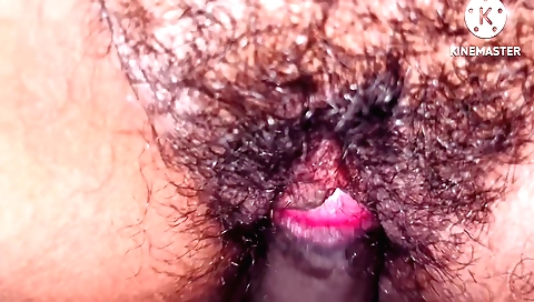 Indian girl in tight shorts and a white blouse doing missionary