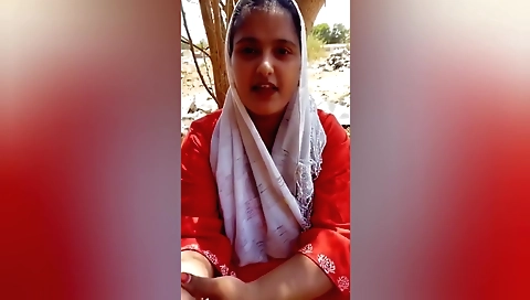 Sexy Indian girl and her friend playing in the jungle