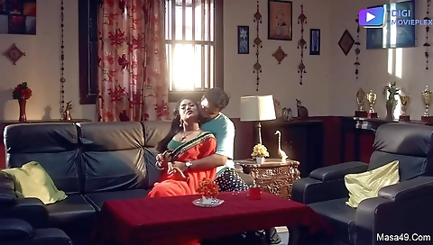 Thick brunette milf is on the net and she shows off her tits