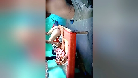 Indian amateur video with a couple spending time in a village