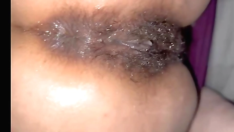 Indian girl with a hairy pussy blows the boyfriend