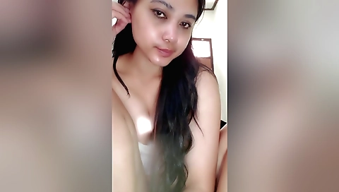 Indian girl in short skirts and sexy lingerie 3d video