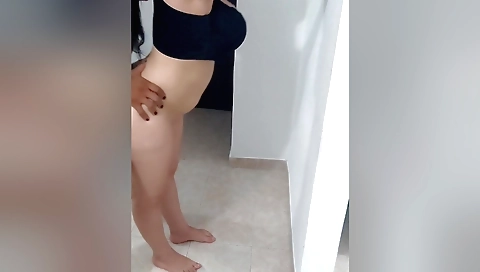 Stepmom is creampied while her stepsis is getting her pussy hard