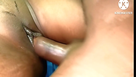 Hot teen with huge tits and booty is getting a good blowjob