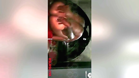 Indian brunette with beautiful tits riding his pecker