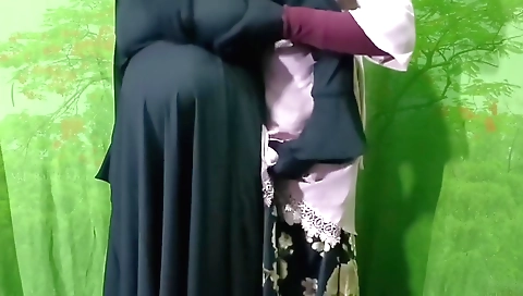 Indian teen 18+ girl fucks doggy style with her guy