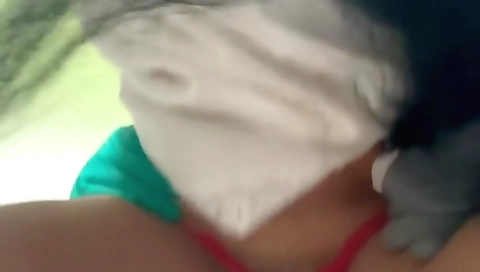 Horny brunette hoes in lingerie while masturbating