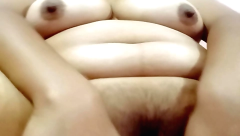 A hairy amateur brunette gets a big cock in her pussy