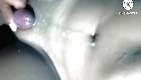 Busty babe rides the guy on her head and gets him on her body