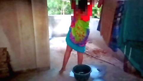 Sexy housewife dressed in sexy dress and sexy clothes