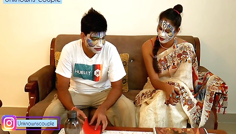 Amateur teacher gives a blowjob to her cheating boyfriend