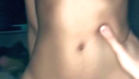 Latina brunette with big tits sits on my face on the couch