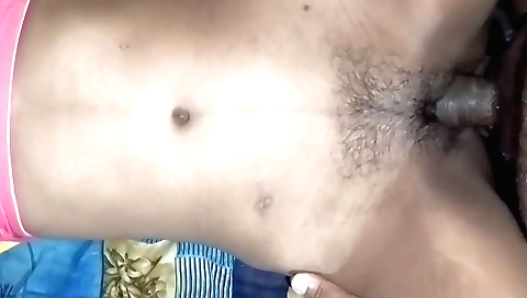Indian hairy babe enjoys her man's dick and fucks him