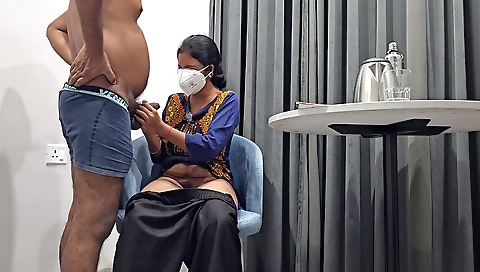 Horny brunette babe makes you feel happy and horny