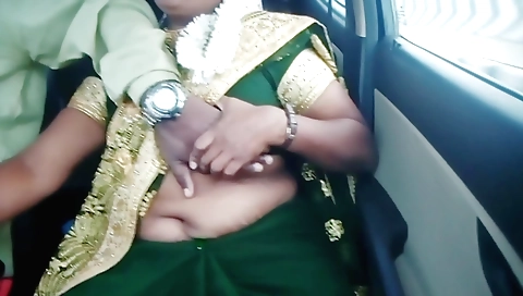 Indian slut with a nice big ass rides her boyfriend's car