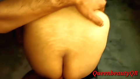 Indian stepson and his old stepmother fucked during shower