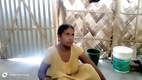 Amateur brunette is playing with her boyfriend's boner