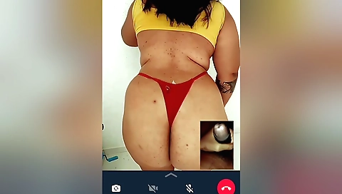 Indian brunette in leather dress riding a large dildo