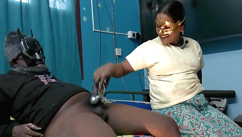 Indian brunette fucks a guy in a hot blowjob video