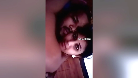 Indian brunette is fucked in her ass and her mouth