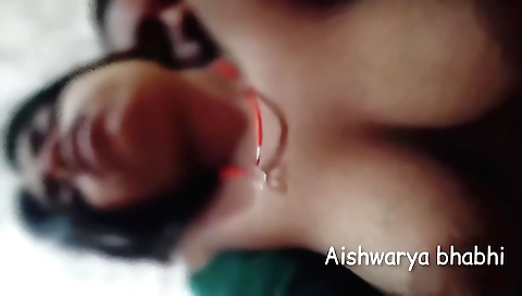 Indian brunette girl is showing off her body in the bhabhi