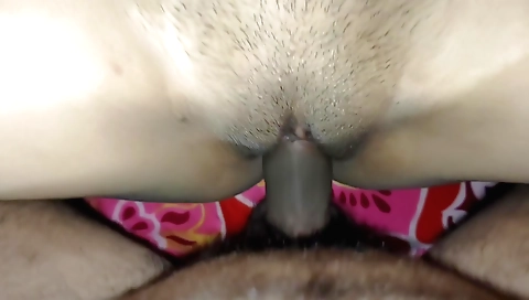 Indian brunette gets fucked in her pussy by boyfriend