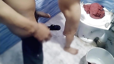 Indian babe in the shower is doing some hardcore sex