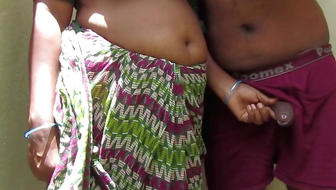 A amateur indian with a nice body is giving a handjob