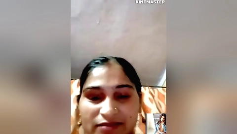 Indian girl shows her hairy pussy during a solo affair