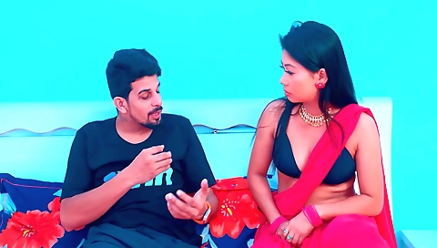 Indian hottie with a nice round booty is going to take a dick