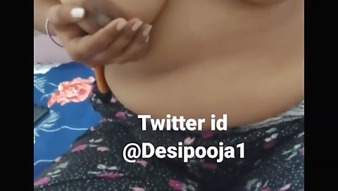 Indian chick is showing her big tits on the webcam