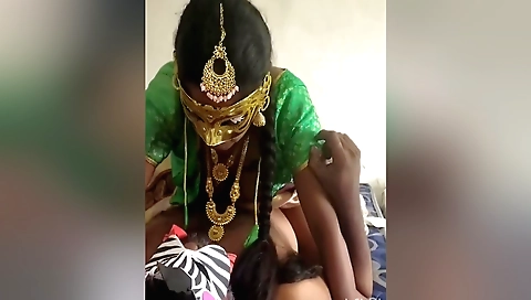 Indian teen is getting fucked in bed and get cum on her face
