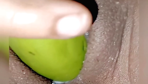 Indian with a large big ass gets toy fucked in her pussy