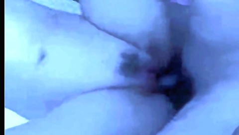 Busty amateur girl with hairy pussy takes a webcam video