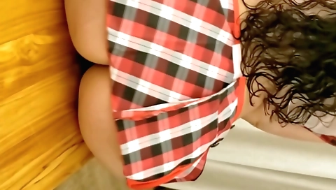 Indian milf teaches a busty teen how to make it work