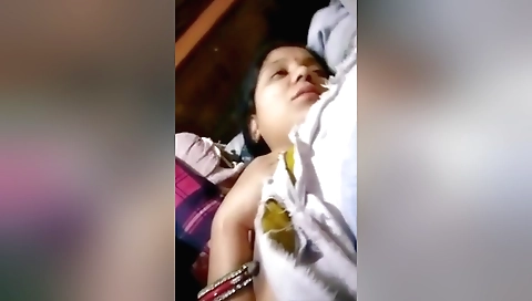 Horny amateur brunette with big tits gets naked on webcams