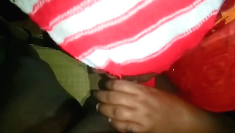 Indian couple's amateur threesome on the kitchen bed