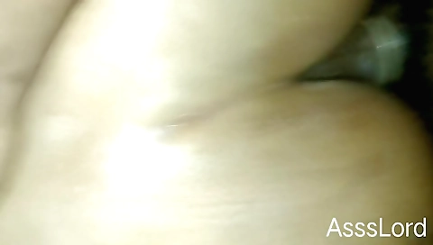 Slutty amateur gets anal creampie for the first time